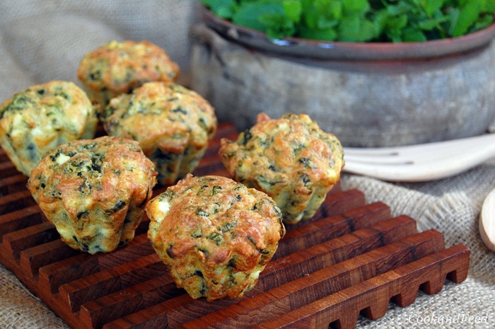 Νηστίσιμα Muffins με σπανάκι και πατάτα