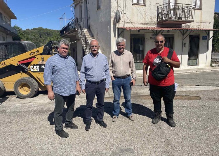 Παρεμβάσεις στον κεντρικό δρόμο της Βαρβάσαινας από τον Δήμο Πύργου