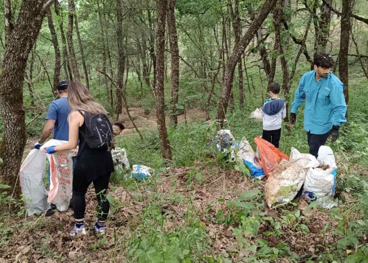 Δάσος Φολόης: Εθελοντές ένωσαν δυνάμεις και μάζεψαν απορρίμματα