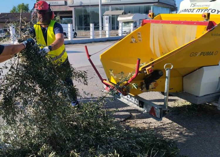 Δήμος Πύργου: Σε λειτουργία ο κλαδοτεμαχιστής