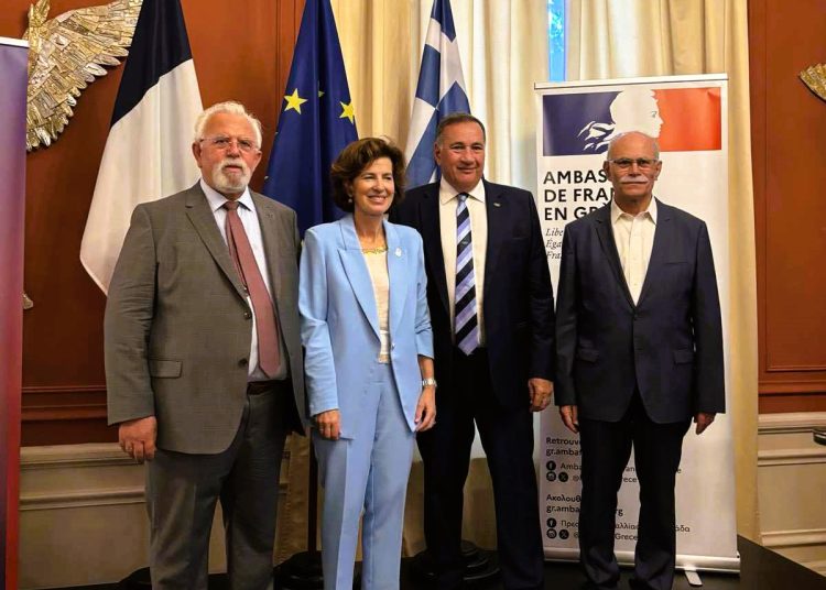 Καννής & Χριστοδουλόπουλος στην Γαλλική Πρεσβεία ενόψει Ολυμπιακών