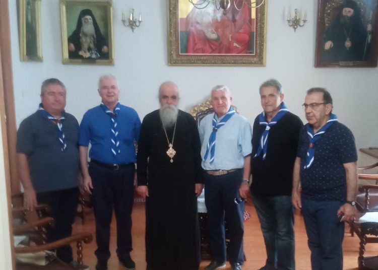 Οι Πρόσκοποι στον Αντιπεριφερειάρχη Κοροβέση & Μητροπολίτη Αθανάσιο