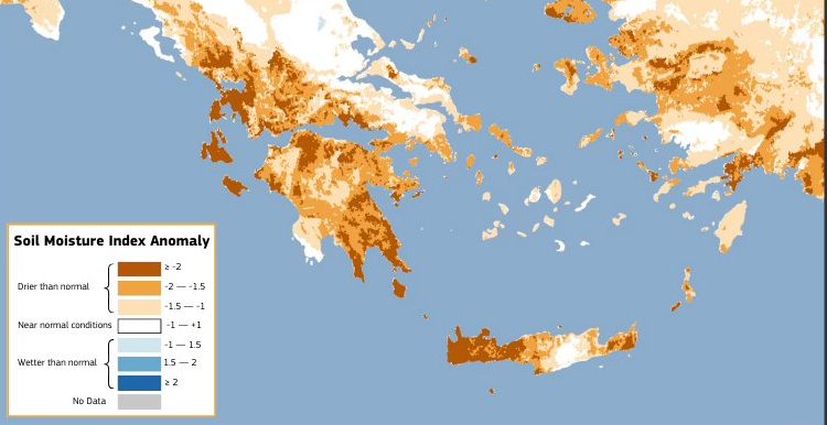 Πλήττεται η Ηλεία από τον καύσωνα-Θερμική καταπόνηση και έλλειψη υγρασίας δημιουργούν αποπνικτική ατμόσφαιρα