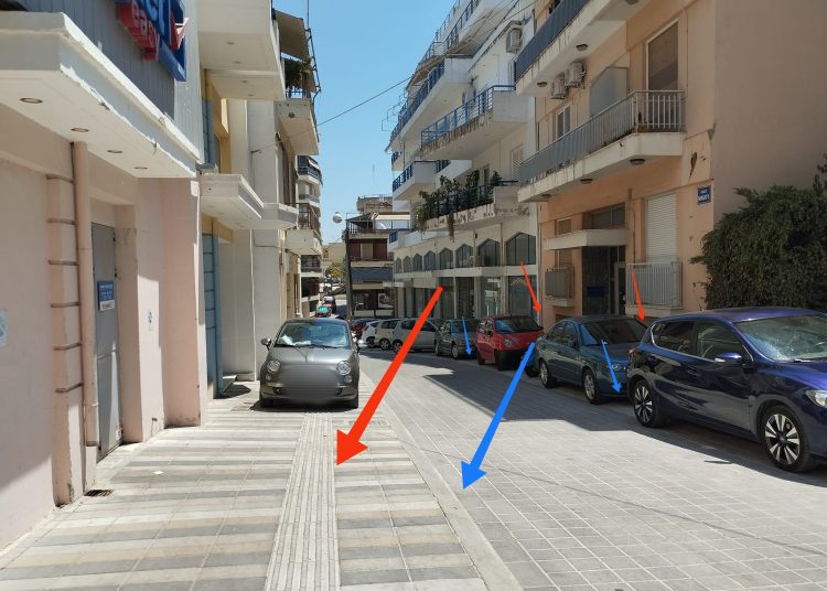 ΠΥΡΓΟΣ:Tα ωραία νέα πεζοδρόμια και τα παρκαρίσματα