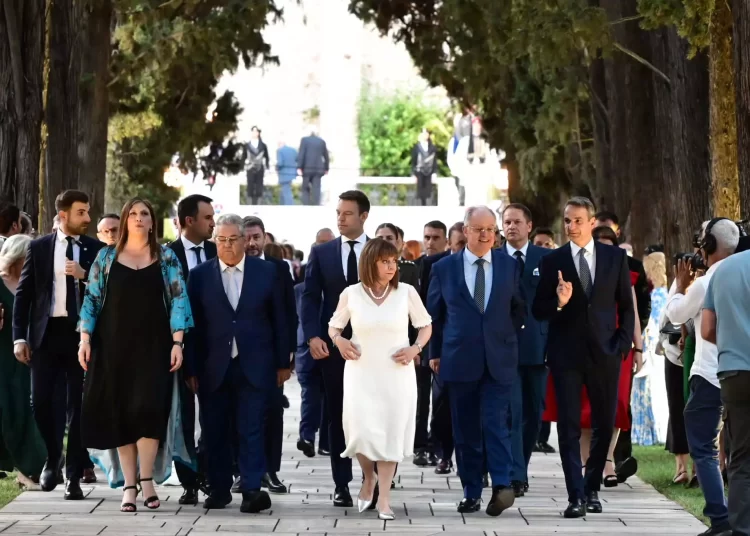 Η δεξίωση στο Προεδρικό Μέγαρο για τα 50 χρόνια από την αποκατάσταση της Δημοκρατίας