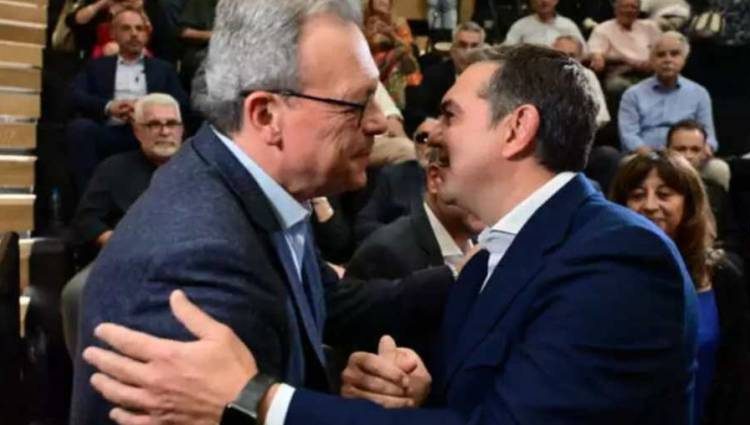 Ο Τσίπρας έδωσε χρίσμα στον Φάμελλο με μια αγκαλιά και «μπηχτές» σε Κασσελάκη