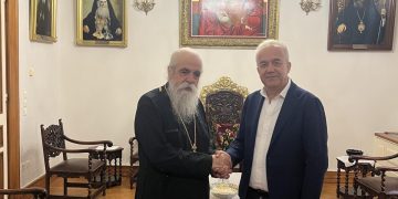O K. Λεβέντης ενημέρωσε τον Μητροπολίτη Ηλείας για την υποψηφιότητά του στις προσεχείς επιμελητηριακές εκλογές