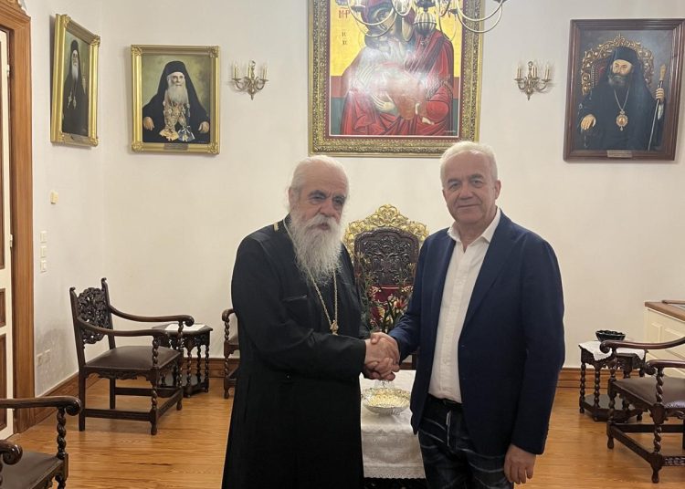 O K. Λεβέντης ενημέρωσε τον Μητροπολίτη Ηλείας για την υποψηφιότητά του στις προσεχείς επιμελητηριακές εκλογές