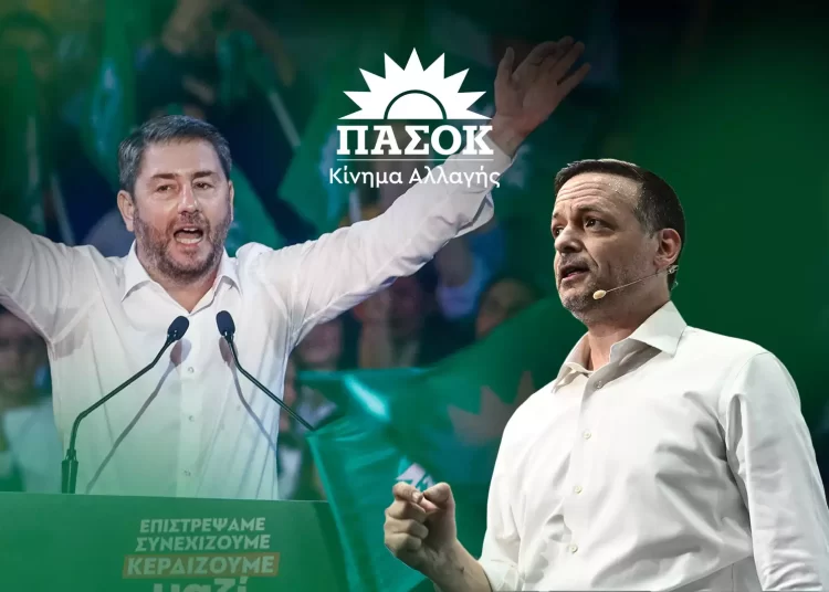 Εκλογές ΠΑΣΟΚ: Μεγάλη νίκη Ανδρουλάκη με 60% -Ο Χάρης Δούκας 40%