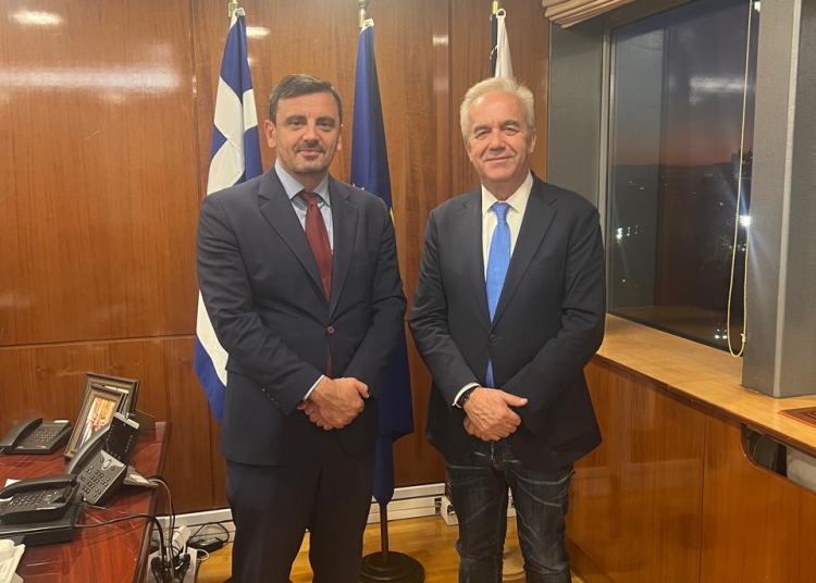 Συνάντηση Κ. Λεβέντη με Υφυπ. Προστασίας του Πολίτη Α. Νικολακόπουλο