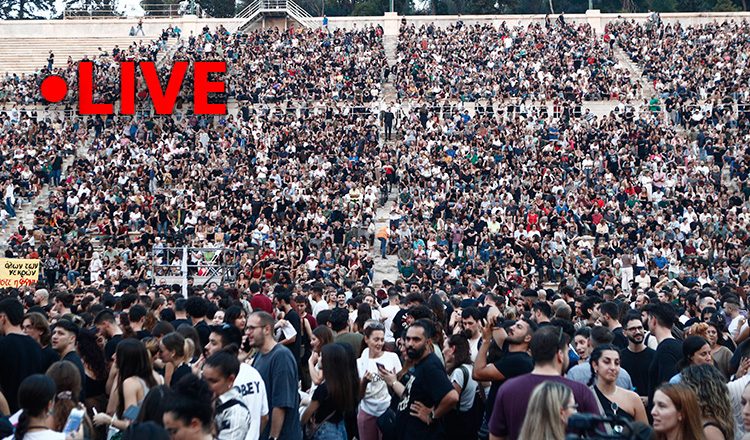 Τέμπη: Χιλιάδες άνθρωποι στο Καλλιμάρμαρο για τη μεγάλη συναυλία μνήμης