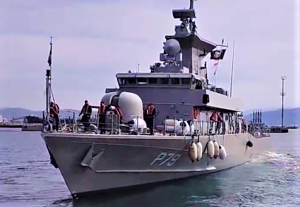 Στο Κατάκολο η υπερσύγχρονη πυραυλάκατος Βλαχάκος του Ναυτικού