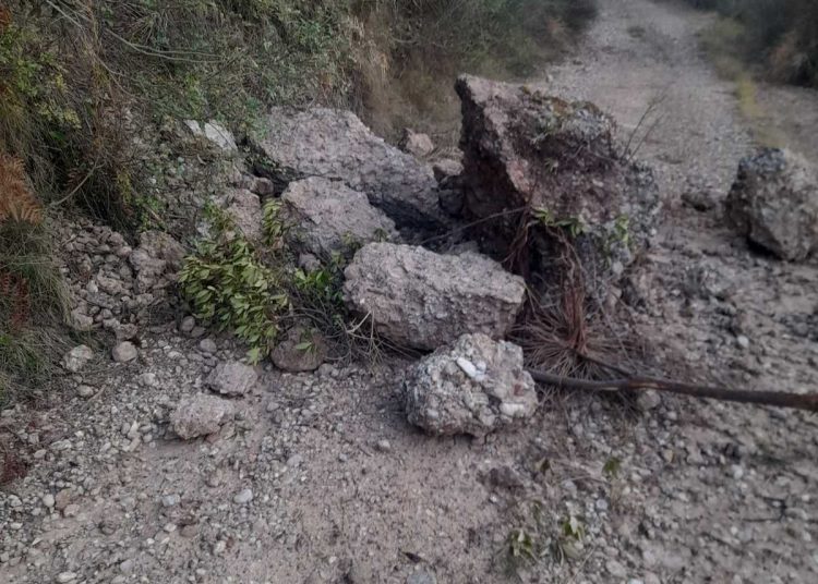 Ολυμπία: Ζημιές σε βιολογικό & δρόμους από την κακοκαιρία