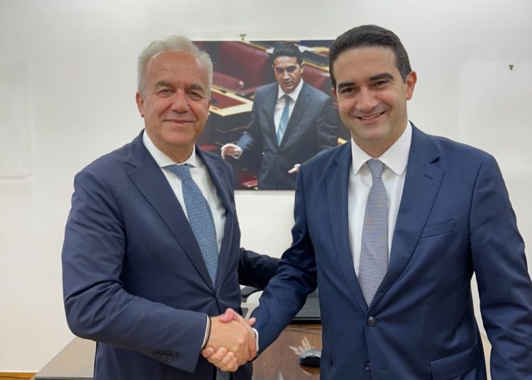 Συνάντηση Κ. Λεβέντη με τον Βουλευτή Ηλείας & Τομεάρχη Άμυνας ΠΑΣΟΚ Μ. Κατρίνη