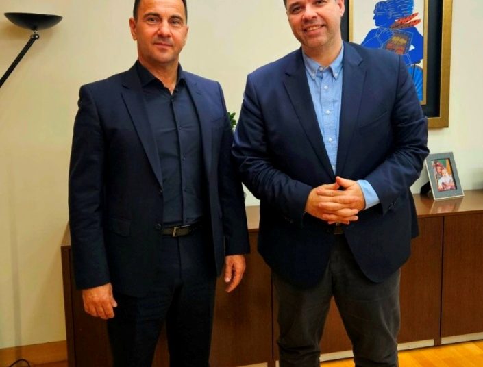 Συνάντηση του Δημάρχου Ζαχάρως με τον υπεύθυνο για τον συντονισμό του Σχεδίου Ανασυγκρότησης Νομού Ηλείας