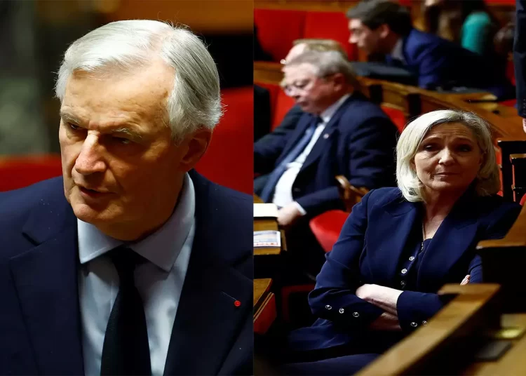 Γαλλία: Ένα βήμα πριν την κατάρρευση η κυβέρνηση Μπαρνιέ – Πρόταση μομφής από Μελανσόν αγκαζέ με Λε Πεν