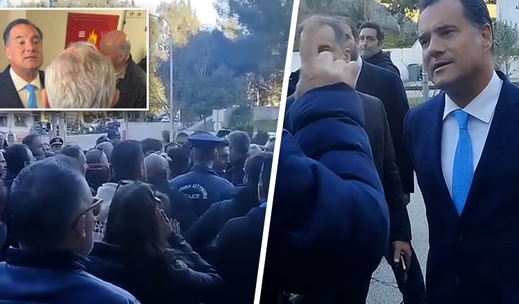 Πάτρα και Άρτα: Ένταση με γιουχαΐσματα και μπουγέλα κατά του Άδωνι Γεωργιάδη