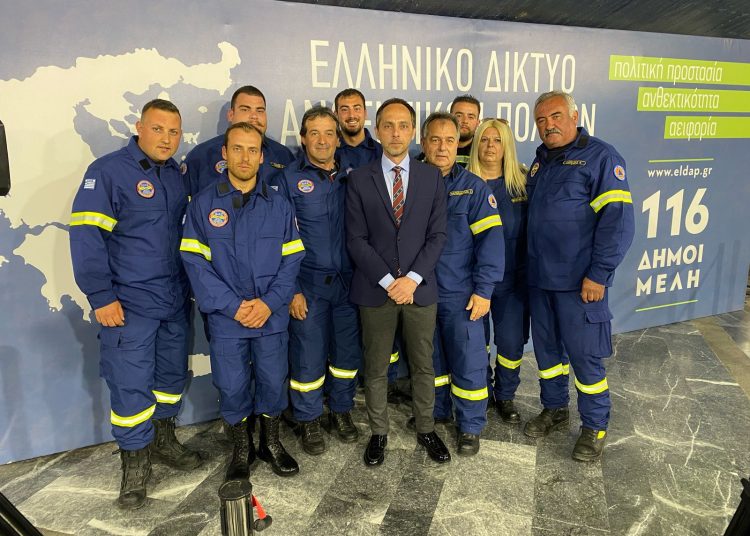 Βραβεύτηκε η εθελοντική ομάδα πυροσβεστών ΔΙΑΣ της Ολυμπίας