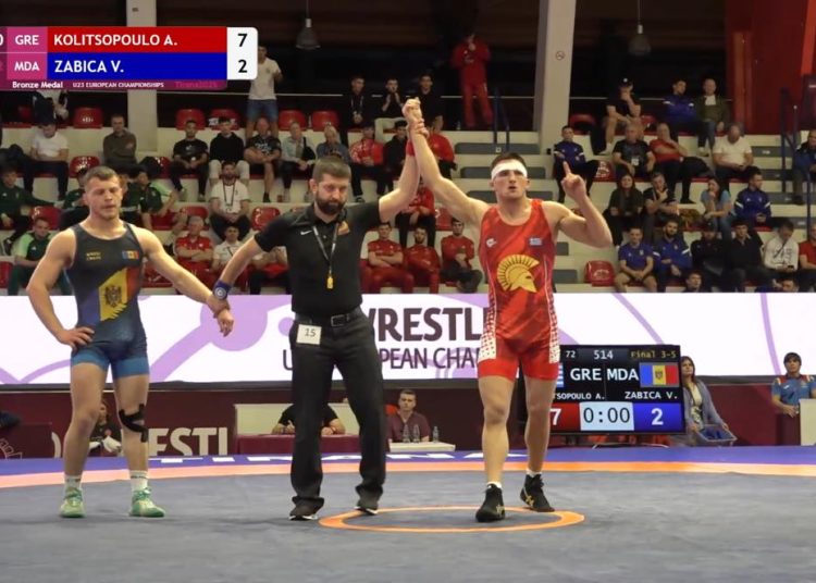 Χάλκινο μετάλλιο ο Αρίωνας Κολιτσόπουλος στο Ευρωπαϊκό Πρωτάθλημα Πάλης U23