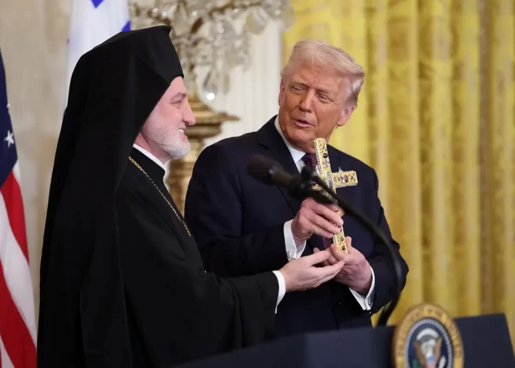 Ο Ντόναλντ Τραμπ υποδέχθηκε την ελληνική ομογένεια για την 25η Μαρτίου