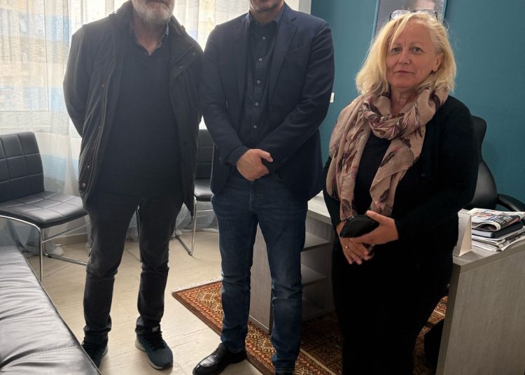 Συνάντηση Νικολακόπουλου με εκπροσώπους του Εργατικού Κέντρου Πύργου