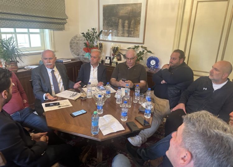 Πύργος: Συνάντηση Καννή, Λεβέντη, Ξανθούλη & Τζαμαλή για την προώθηση παρεμβάσεων στην πόλη