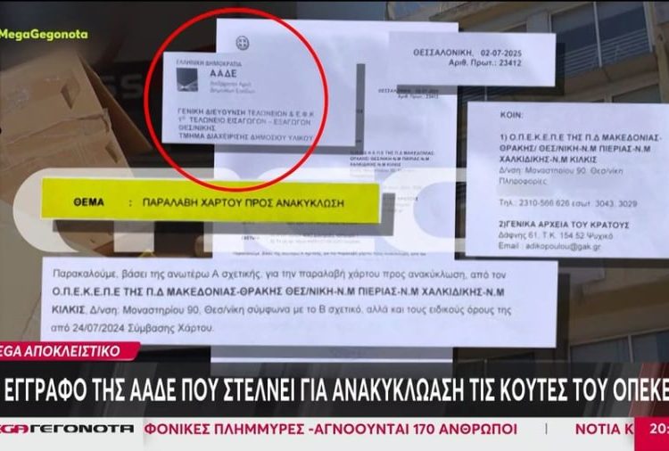 Με εντολή ΟΠΕΚΕΠΕ, πετάνε… από τα παράθυρα κούτες με έγγραφα