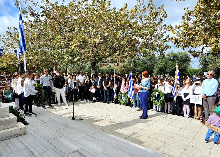 Τελετή Τιμής για την Εθνική Επέτειο από μαθητές του Δήμου Ζαχάρως