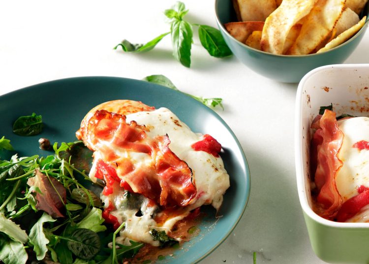 Κοτόπουλο φιλέτο ψημένο σαν πίτσα!