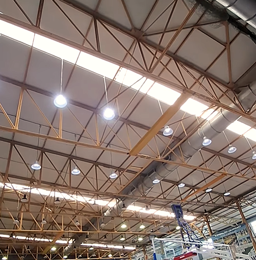 Κλειστό Γυμναστήριο Αμαλιάδας: Εξοπλίστηκε με σύγχρονο φωτισμό