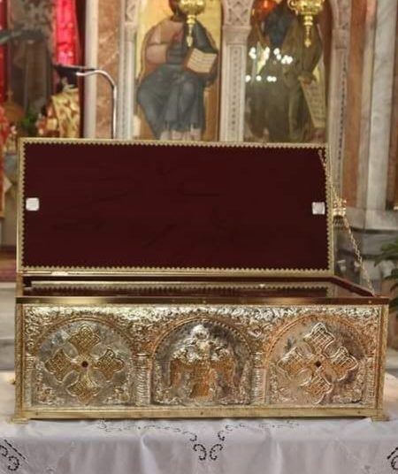 ΙΕΡΟΣ ΝΑΟΣ ΑΓΙΟΥ ΣΠΥΡΙΔΩΝΟΣ ΠΥΡΓΟΥ: ΥΠΟΔΟΧΗ ΙΕΡΩΝ ΛΕΙΨΑΝΩΝ ΤΩΝ ΑΓΙΩΝ ΕΝΔΟΞΩΝ ΝΕΟΜΑΡΤΥΡΩΝ ΧΡΙΣΤΟΥ ΚΑΙ ΠΑΝΑΓΟΥ