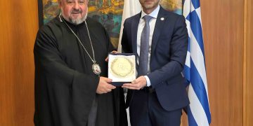 Συνάντηση Δημάρχου Ολυμπίας με Μητροπολίτη Ζάμπιας για τον Ολυμπισμό στη Νότια Αφρική