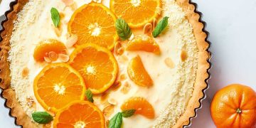 Τάρτα μανταρίνι με κρυμμένη σοκολάτα