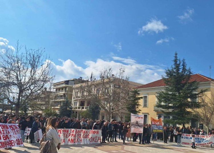 Πύργος: Μεγαλειώδης συγκέντρωση για τα 3 χρόνια από το έγκλημα των Τεμπών