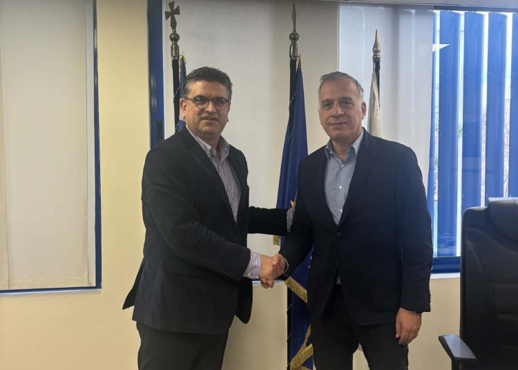 Συνάντηση Λέντζα με Πρόεδρο ΕΕΤΑΑ Μαραβέλια για κονδύλια σε έργα υποδομής