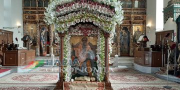 Πέντε Ιεράρχες στον εορτασμό του Αγ. Χαραλάμπους στον Πύργο