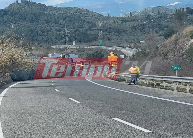 Ιόνια οδός: Για 3 μήνες κλειστό το τμήμα που έγινε η κατολίσθηση