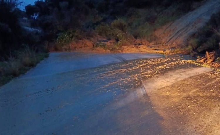 Κλειστός ο δρόμος Αμαλιάδα-Σιμόπουλο λόγω κατολίσθησης