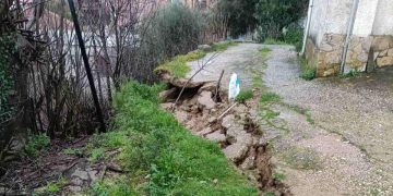 Πύργος – Οινόη-Κατέρρευσε ο δρόμος-Ζημιές και στην Κουτσοχέρα
