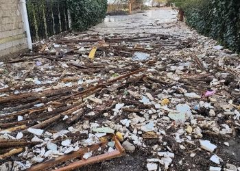 Μούτελη-Σπιάντζα: Προβλήματα στο δρόμο από την κακοκαιρία