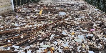 Μούτελη-Σπιάντζα: Προβλήματα στο δρόμο από την κακοκαιρία