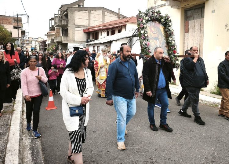 Με λαμπρότητα και κατάνυξη ο εορτασμός του Αγίου Γεωργίου στη Καλίτσα Αμαλιάδας