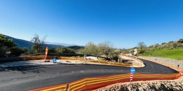 Παράκαμψη Δίβρης: Μπήκε άσφαλτος στο δρόμο-Πιο ασφαλής η διέλευση