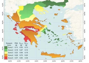 Nέος σεισμικός χάρτης: Η Ηλεία στο κόκκινο-Μεγάλη επικινδυνότητα για σεισμό