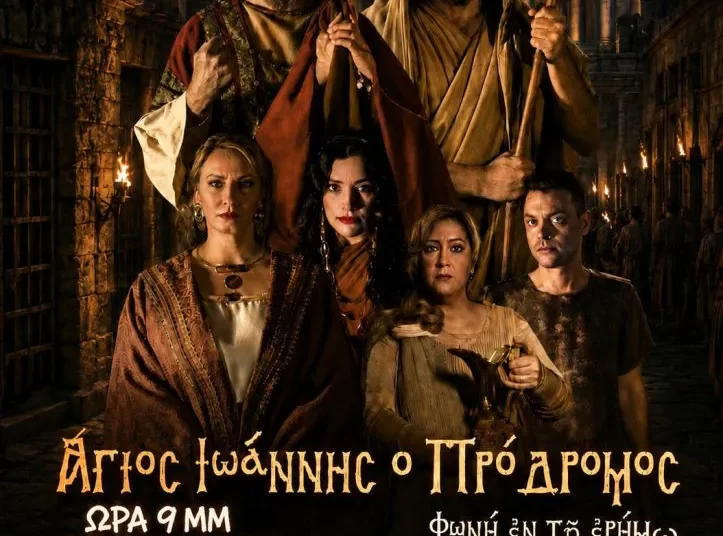 Πύργος: «Άγιος Ιωάννης ο Πρόδρομος – Φωνή εν τη ερήμω» στο θέατρο Απόλλων τη Δευτέρα 25/5