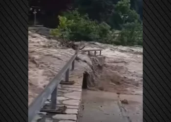 Ηλεία: Φούσκωσε ο Πηνειός από τις έντονες βροχοπτώσεις