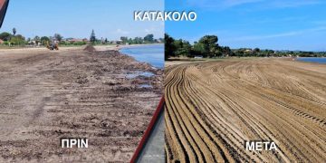 Σε εξέλιξη εργασίες καθαρισμού των ακτών περιοχών του Δήμου Πύργου