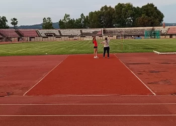 Εργασίες αναβάθμισης των εγκαταστάσεων στίβου στο Δημοτικό Στάδιο Πύργου