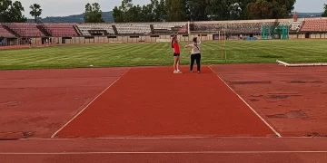Εργασίες αναβάθμισης των εγκαταστάσεων στίβου στο Δημοτικό Στάδιο Πύργου